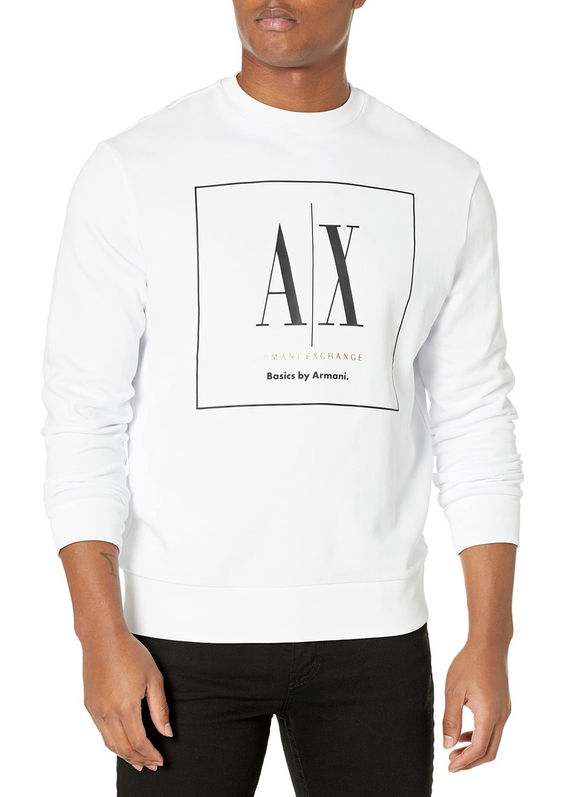 Armani Exchange Men's Basics by Armani Cotton Crewneck Sweatshirt