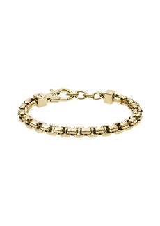 Armani Exchange Men's Gold-Tone Stainless Steel Chain Bracelet - Gold
