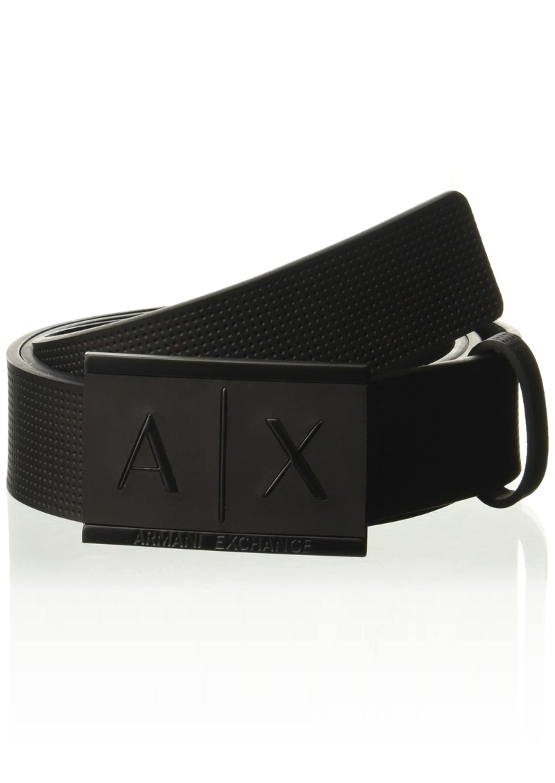 Armani Exchange Men's Inlay Logo Belt