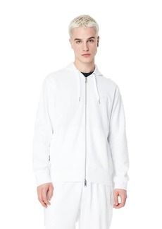 Armani Exchange Men's Organic Cotton Seasonal Essential Casual Zip Up Sweatshirt  Extra Large