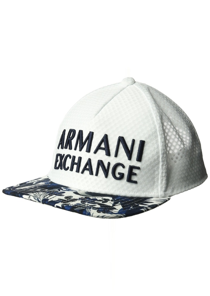 armani exchange cap white