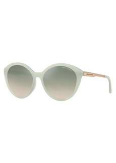 Armani Exchange Women's 55mm Shiny Opaline Azure Sunglasses