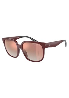 Armani Exchange Women's 56mm Shiny Bordeaux Sunglasses