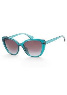Armani Exchange Women's AX4111SU-82908G Fashion 54mm Transparent Blue Sunglasses