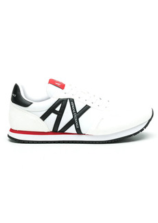 Armani Exchange logo-patch lace-up sneakers