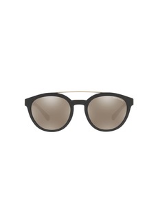 A|X Armani Exchange Men's AX4118SF Low Bridge Fit Round Sunglasses
