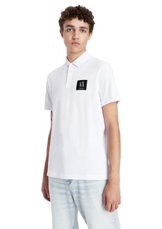 A | X ARMANI EXCHANGE Men's Cotton Piquet Regular Fit Polo Shirt
