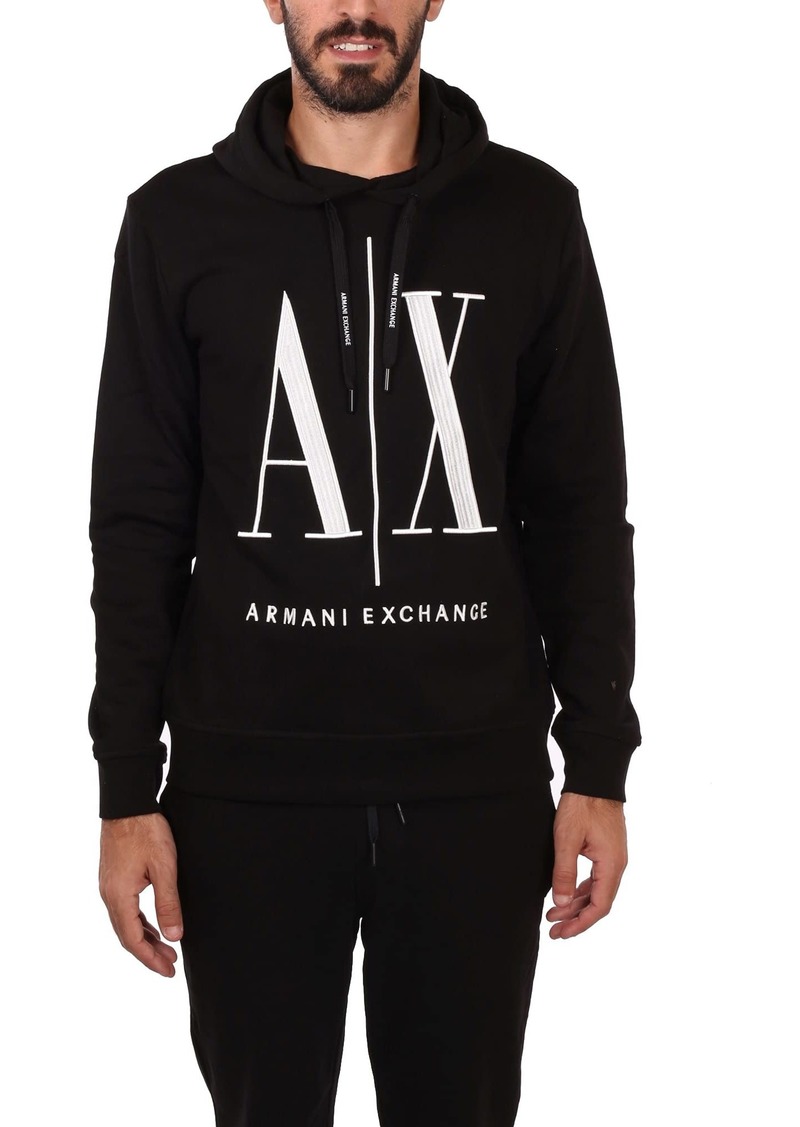 AX Armani Exchange Men's Icon Project Embroidered Logo Hooded Sweatshirt  XL