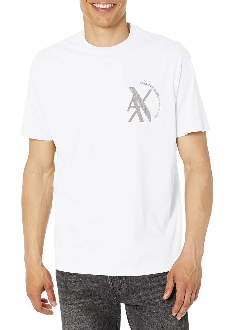 A | X ARMANI EXCHANGE Men's Overlap Chest Logo Tee