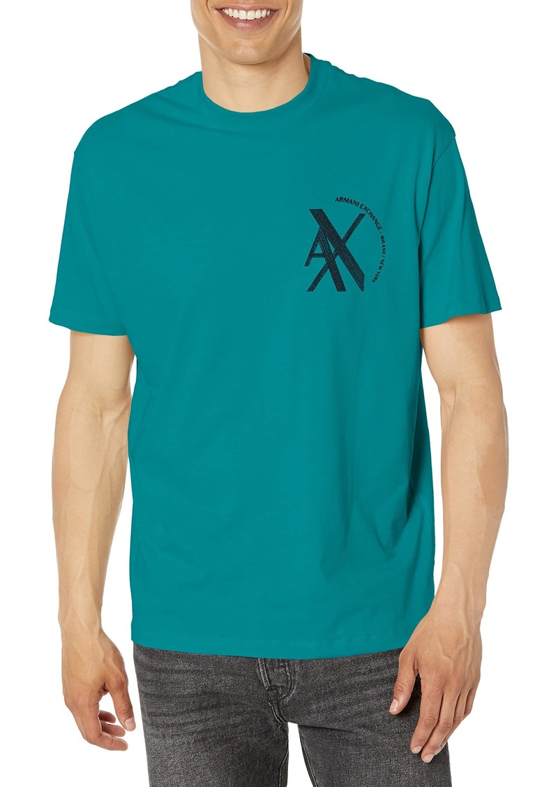 A | X ARMANI EXCHANGE Men's Overlap Chest Logo Tee