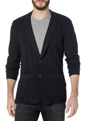 A | X ARMANI EXCHANGE Men's Petite Button UP Knit Blazer with Front Pockets and Small A|X TAG