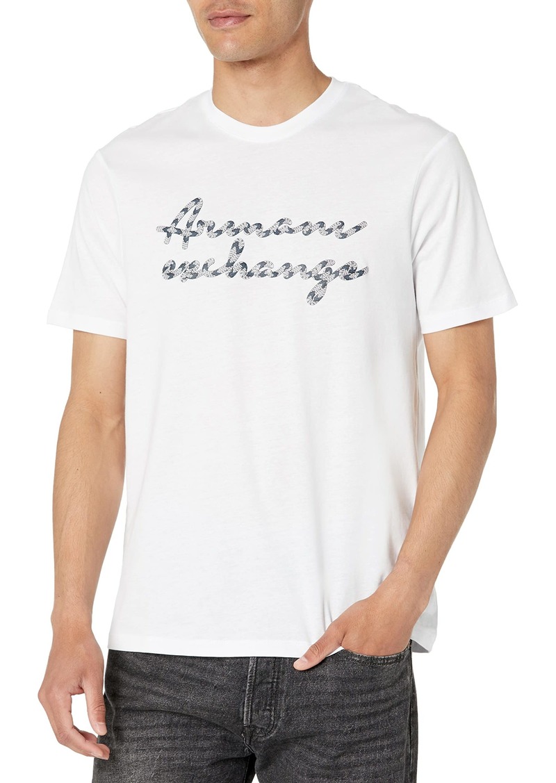 A|X Armani Exchange Men's Slim Fit V-Neck Empire State Graphic Logo Tee