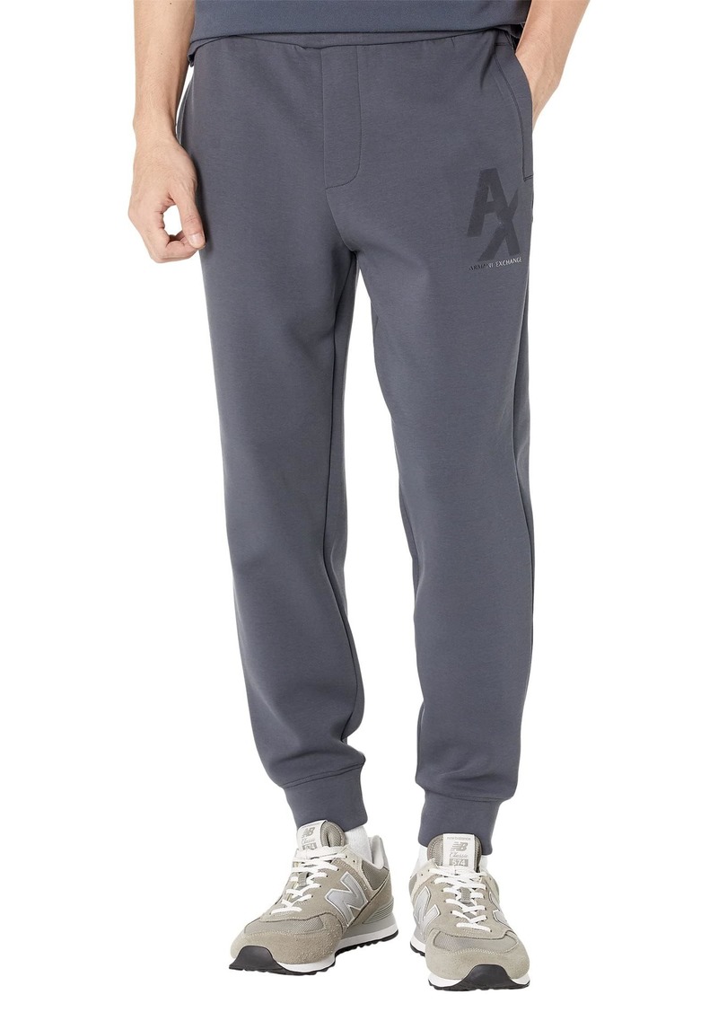 A | X ARMANI EXCHANGE Men's Silked Logo Jogger Sweatpants  L