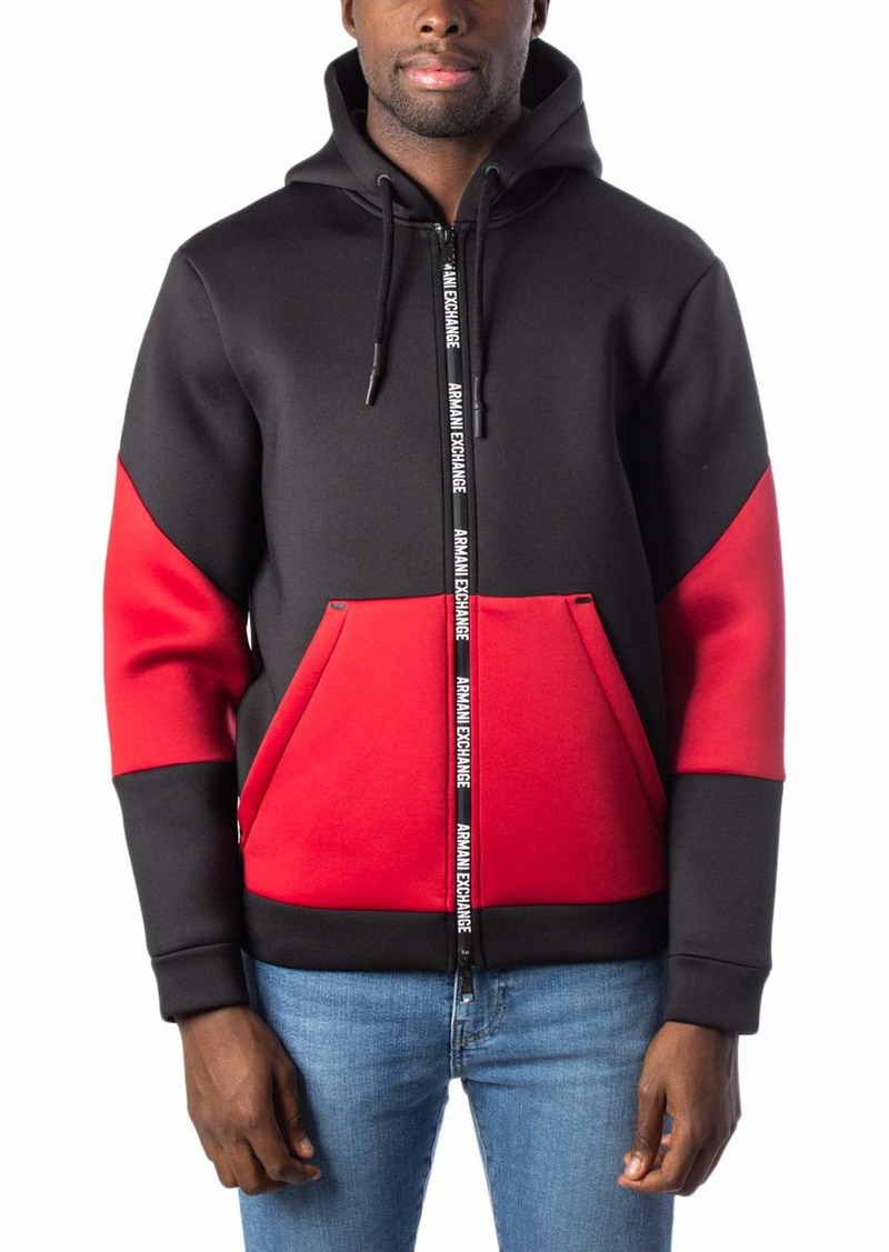 armani exchange red hoodie