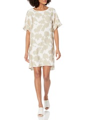 A|X Armani Exchange Women's Bat Sleeve Print Mini Dress