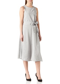 A | X ARMANI EXCHANGE Women's Logo Jaquard Belted Dress