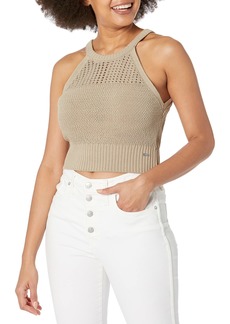 A | X ARMANI EXCHANGE Women's Sleeveless Racerback Knit Top