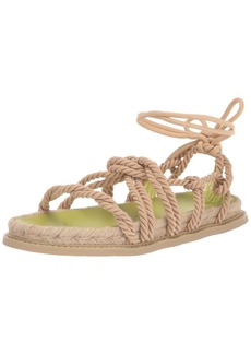 A | X ARMANI EXCHANGE Women's String Rope Sandals Flat