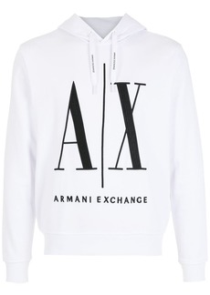 Armani Exchange AX embroidered logo hoodie