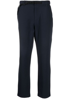 Armani Exchange buckle-fastened straight-leg trousers
