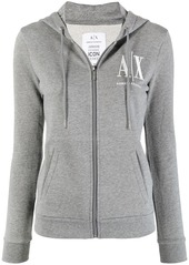 Armani Exchange chest logo-print hoodie