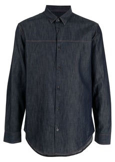 Armani Exchange contrast-stitch denim shirt