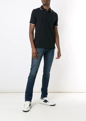 Armani Exchange contrasting-stripe polo shirt