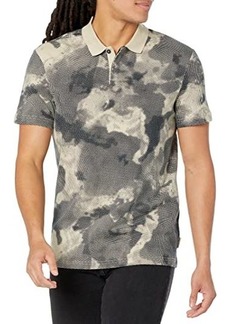 Armani Exchange Cotton Printed Polo Shirt