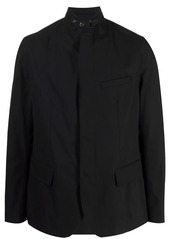 Armani Exchange high-neck snap-fastened blazer