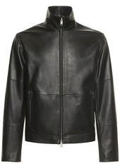 Armani Exchange Leather Biker Jacket