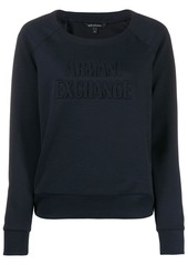Armani Exchange logo embossed jumper