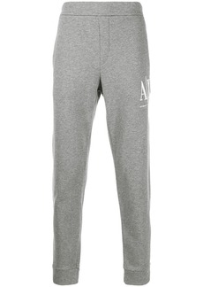 Armani Exchange logo embroidered track pants