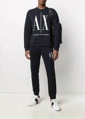 Armani Exchange logo-embroidered track pants