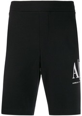 Armani Exchange logo-embroidered track shorts