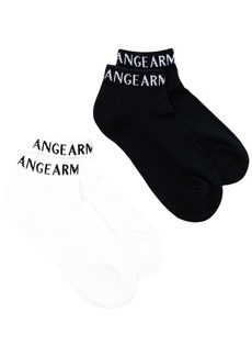 Armani Exchange logo-intarsia ankle socks