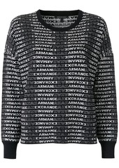 Armani Exchange logo-intarsia jumper