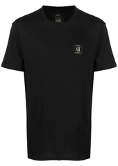 Armani Exchange logo-patch short-sleeve cotton T-shirt