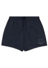 Armani Exchange logo-patch swim shorts