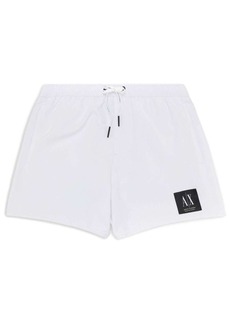 Armani Exchange logo-patch swim shorts
