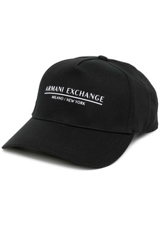 Armani Exchange logo-print cotton cap