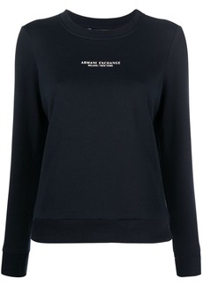 Armani Exchange logo-print cotton sweatshirt