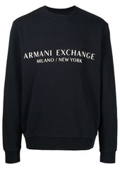Armani Exchange logo-print cotton sweatshirt