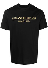 Armani Exchange logo print crew-neck T-shirt