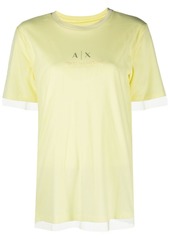 Armani Exchange logo-print detail T-shirt