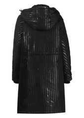 Armani Exchange logo-print hooded coat