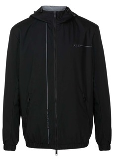 Armani Exchange logo-print hooded jacket