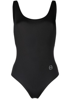 Armani Exchange logo-print one-piece swimsuit
