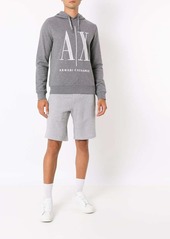 Armani Exchange logo-print pullover hoodie