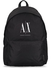 Armani Exchange Logo Print Tech Backpack