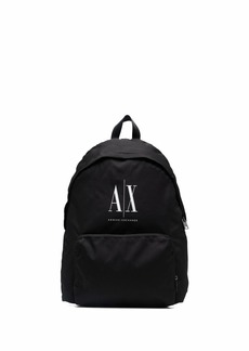 Armani Exchange logo-print zip-up backpack